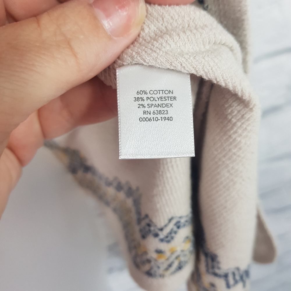 Cj Banks Open Front Embroidered Open Front Cardig… - image 5